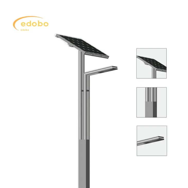 Лед светло 80в/120в соларна улична лампа са литијумском батеријом